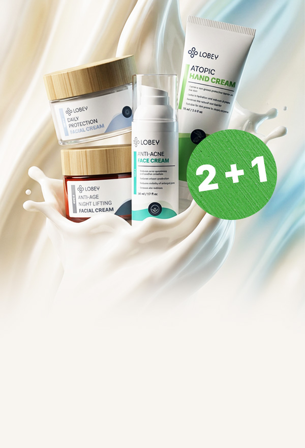 2 + 1 zadarmo na krémy LOBEY